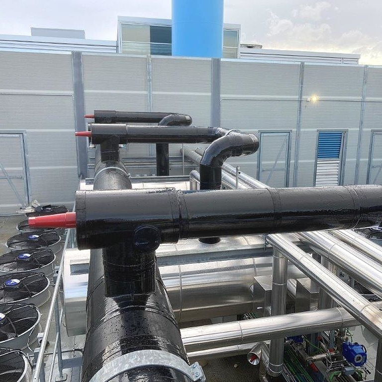 Rohrisolierung mit UV-beständiger Oberfläche - Dan-isoUVP